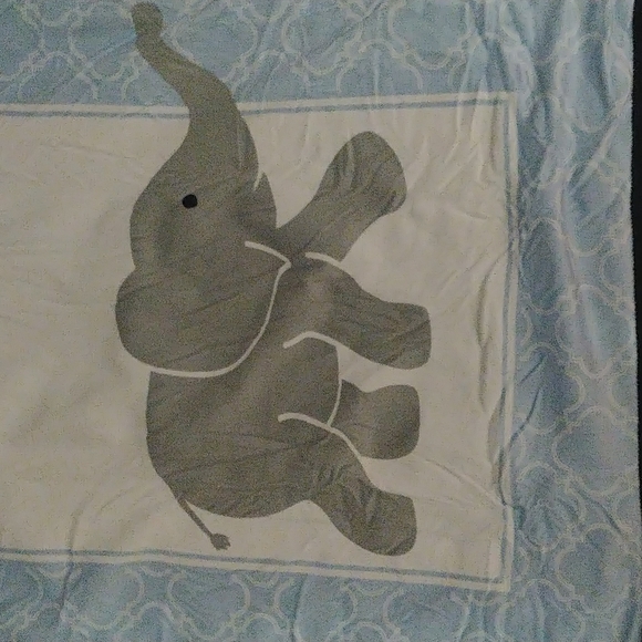 Elephant baby boy fleece blanket - Picture 2 of 2